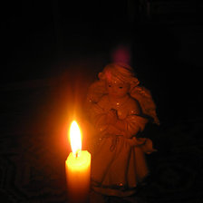 Схема вышивки «Ангел со свечой»