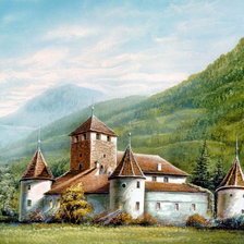 Схема вышивки «Замки»