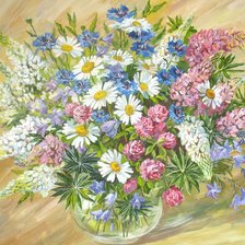 Схема вышивки «Цветы»