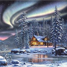 Схема вышивки «Пейзаж»