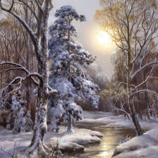 Схема вышивки «Пейзаж»