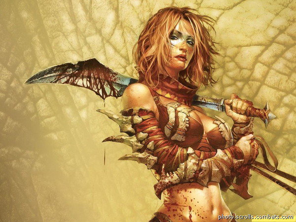 №335039 - воин, девушка, женская красота - оригинал