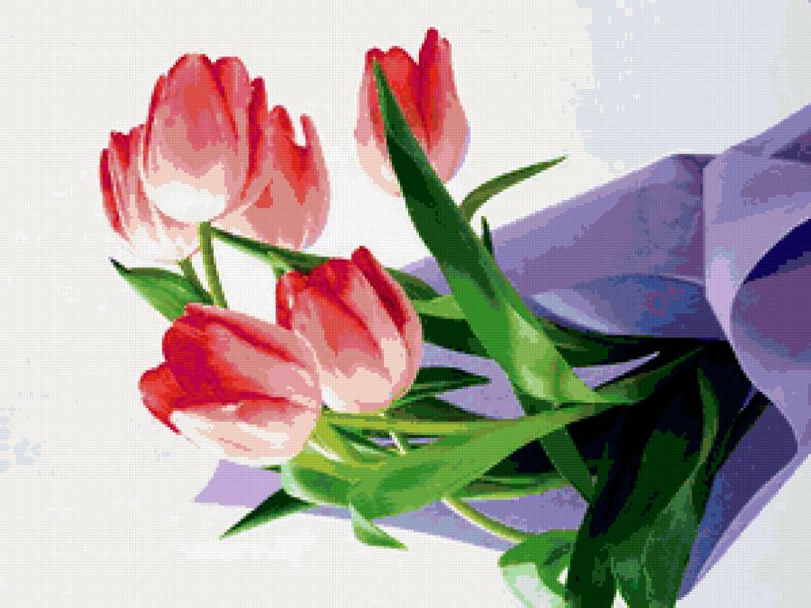 тюльпаны - цветы, тюльпаны, букет - предпросмотр