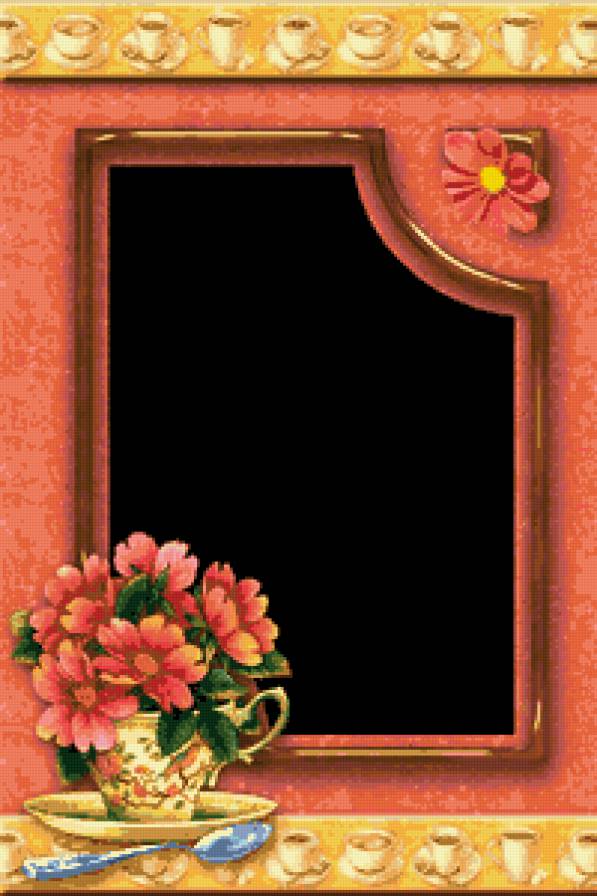 №335192 - цветы, букет, рамка - предпросмотр