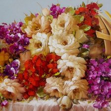 Схема вышивки «Цветы»