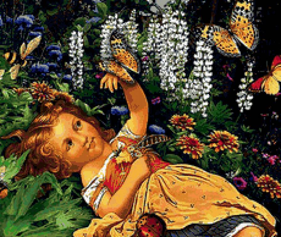 Жаркий полдень - винтаж, цветы. - предпросмотр