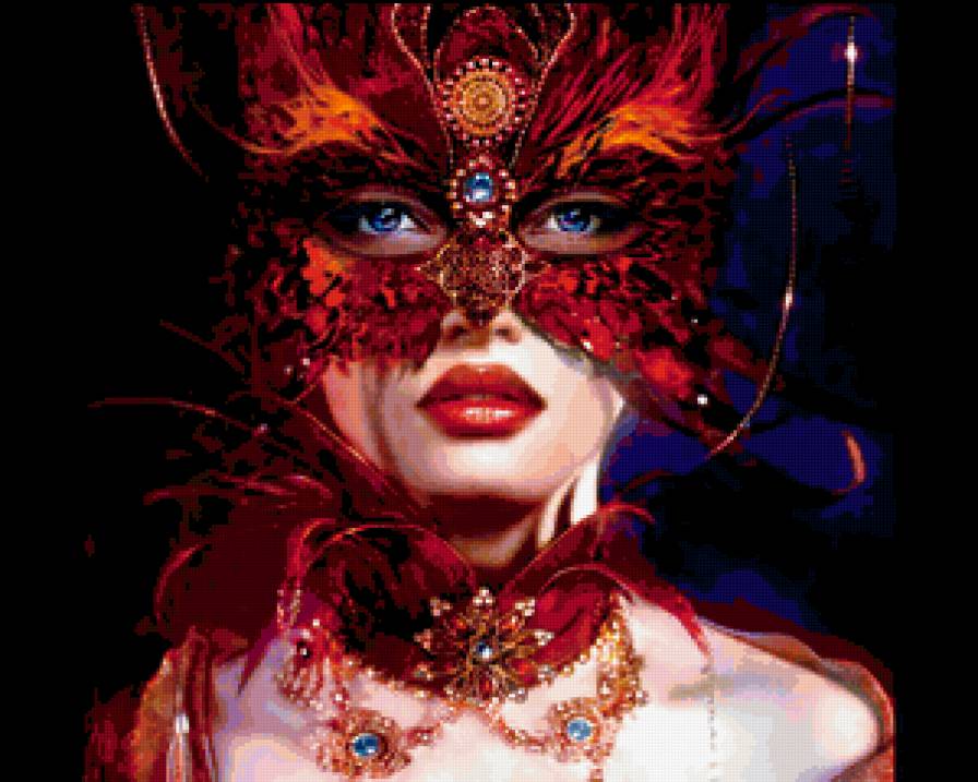 Маска - девушка, люди, маска, лицо - предпросмотр