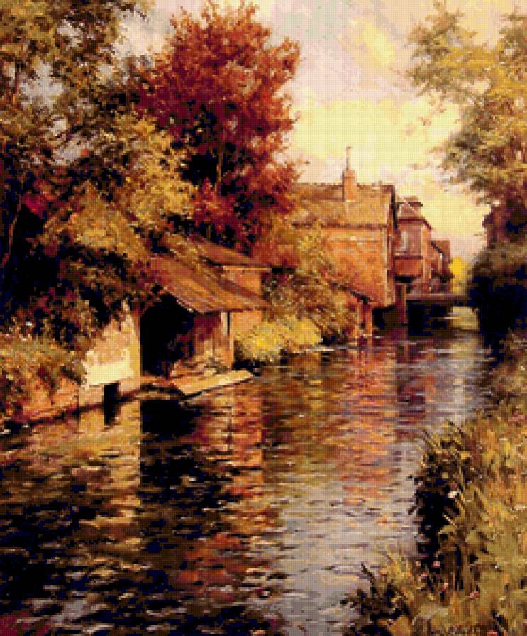 Солнечный полдень на канале. - пейзаж, вода, река. - предпросмотр