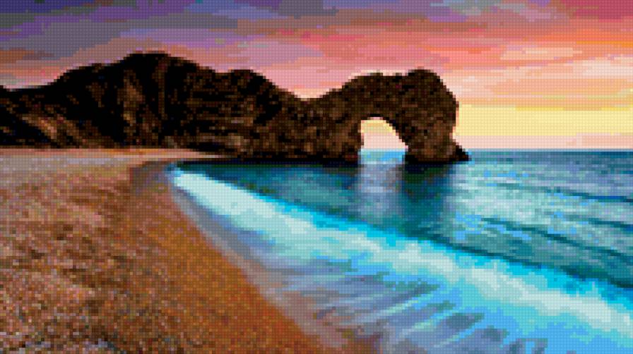 морской пейзаж - океан, лето, небо, волны - предпросмотр