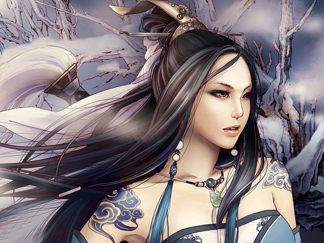 №336223 - женская красота, фэнтези, девушка - оригинал