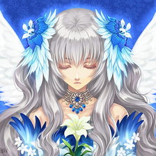 Схема вышивки «ангел»