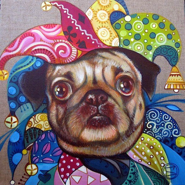 расписная собака - оригинал