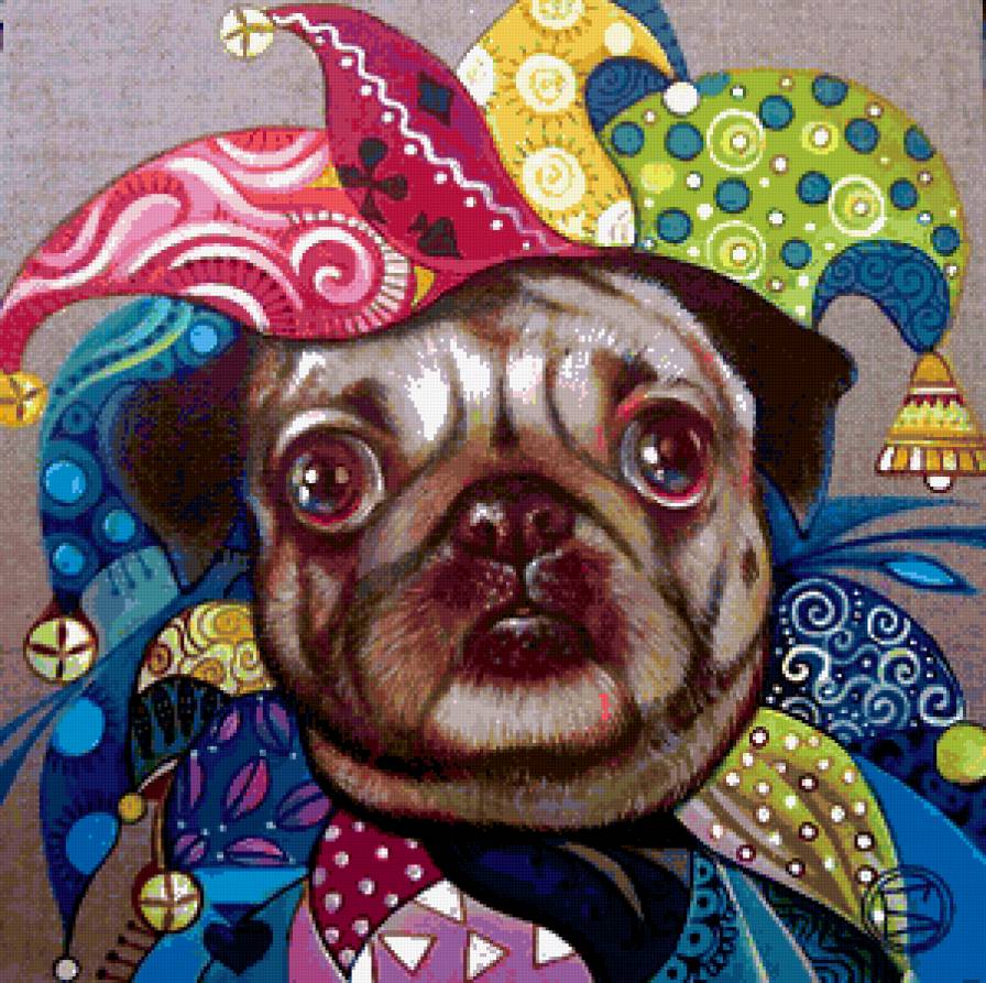 расписная собака - предпросмотр