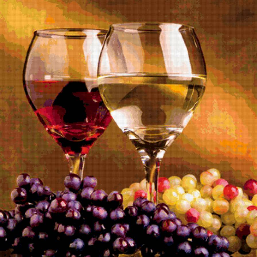 Бокалы - бокал, картина, вино - предпросмотр