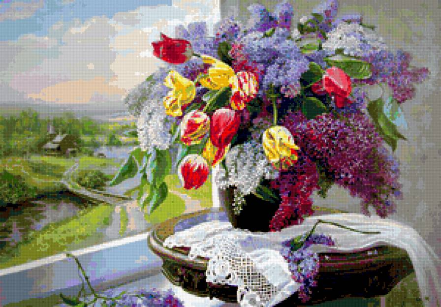 букет весна - цветы - предпросмотр