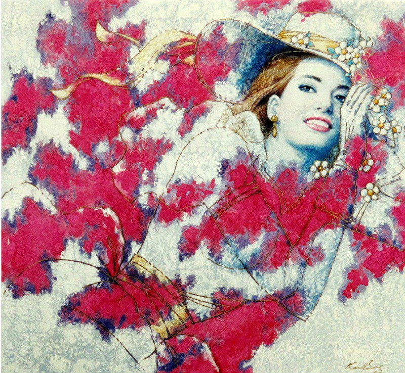 маки - красота, девушки - оригинал