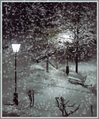 Зимняя аллея - оригинал