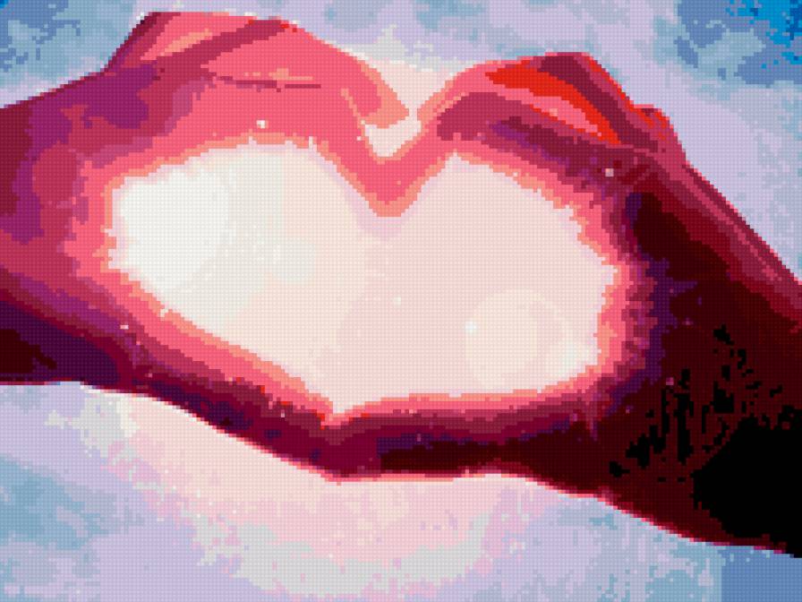 Сердечко из рук - предпросмотр