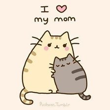 Схема вышивки «I love my mom»
