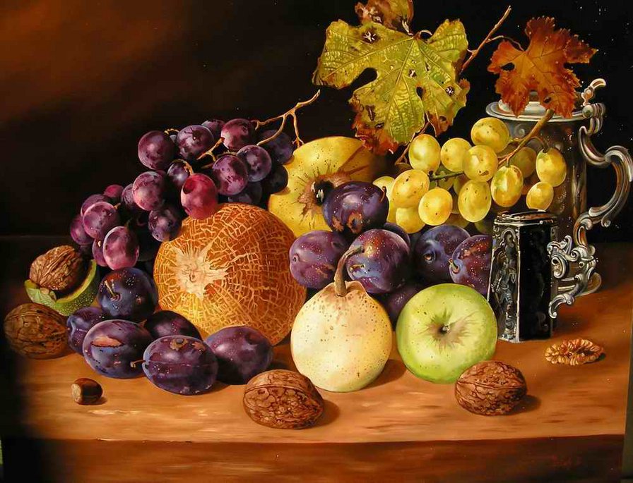 натюрморт фрукты - картина, натюрморт, живопись, фрукты - оригинал