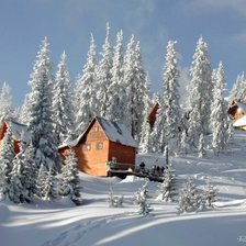 Схема вышивки «зима»