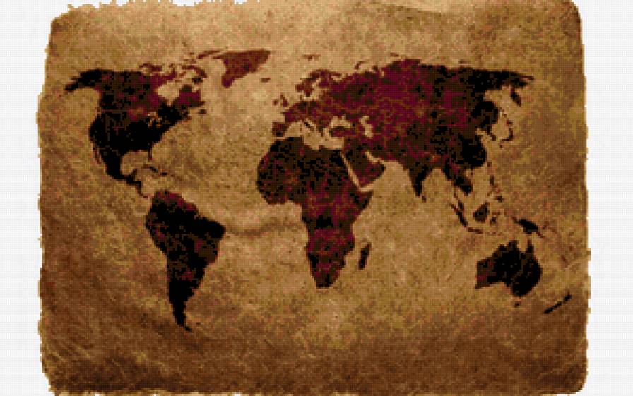 карта мира - карта - предпросмотр