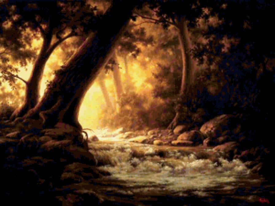 №337409 - природа, лес, вода, пейзаж - предпросмотр