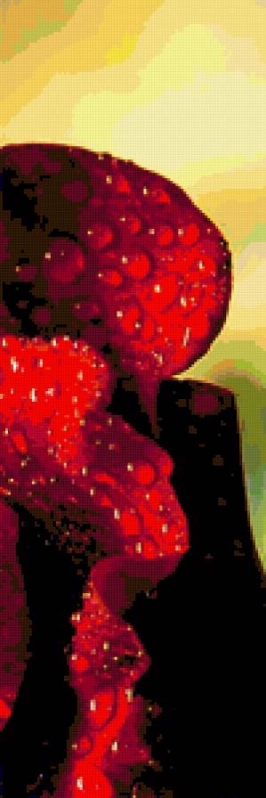 Роза-3 ( размер канвы 40х60) - красная, роза, цветок - предпросмотр