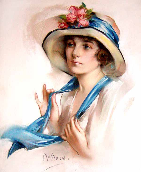 девушка в шляпке - девушка, шляпка - оригинал