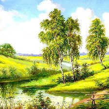 Схема вышивки «Родная природа»