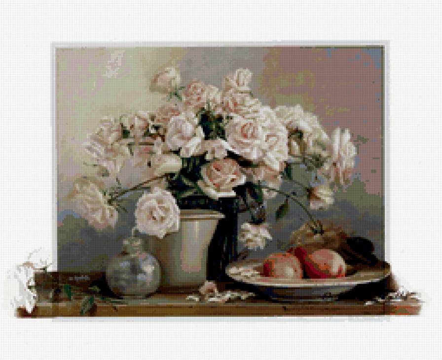 Цветочное настроение - натюрморт - предпросмотр