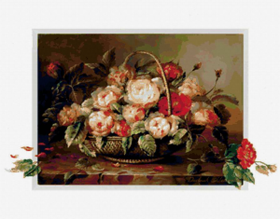 Цветочное настроение - натюрморт - предпросмотр