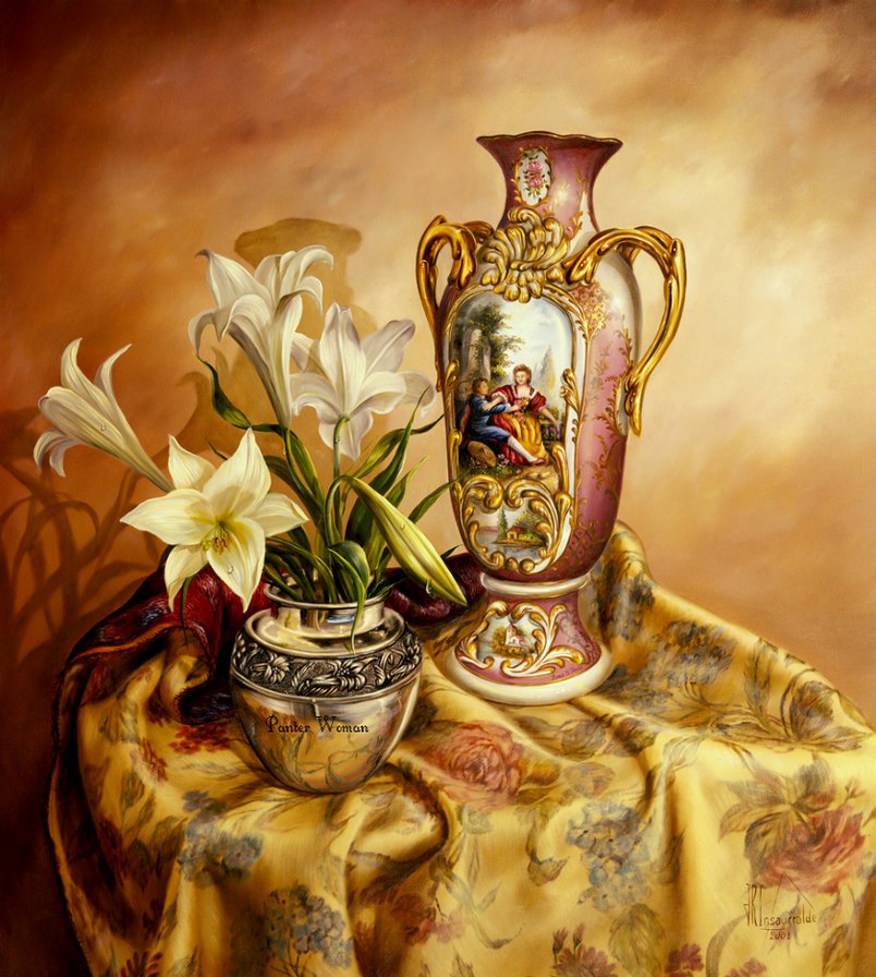 Цветочное настроение - натюрморт - оригинал