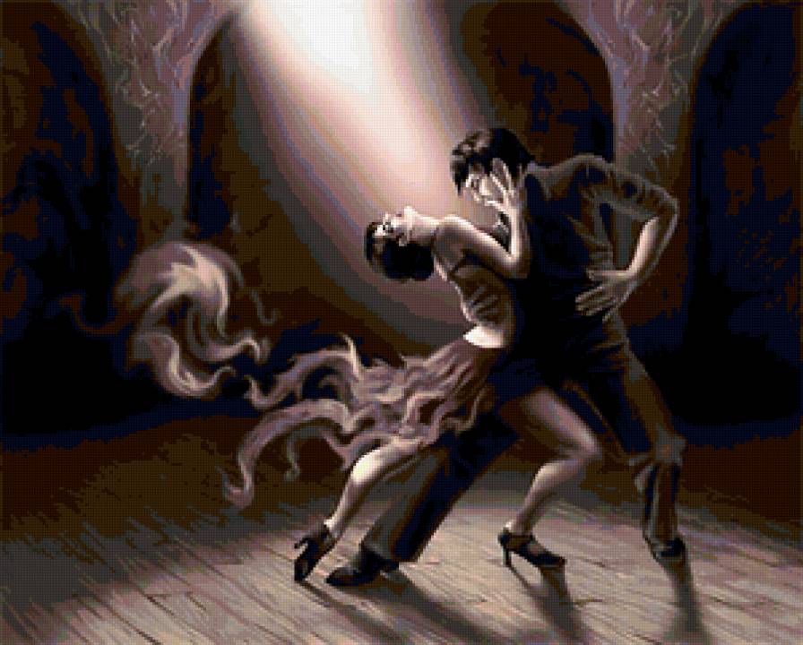 Страсть - танец, он и она, страсть - предпросмотр