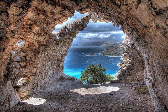 Остров Родос.Греция - руины, греция, море, остров, родос - оригинал