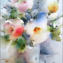 Схема вышивки «акварель»