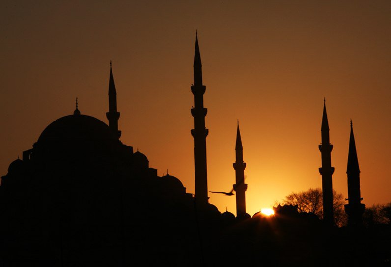 На рассвете - утро, мечеть, рассвет - оригинал