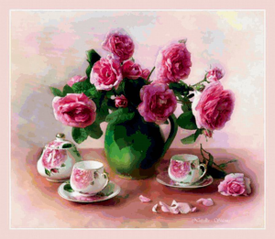 №339302 - розы, букет, цветы, натюрморт - предпросмотр