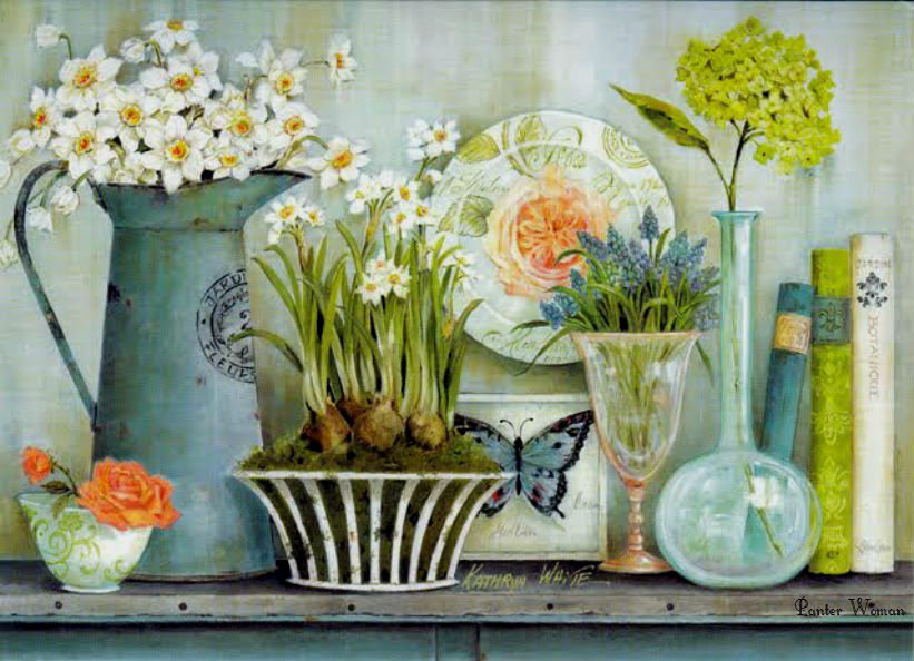 винтаж. - винтаж, цветы. - оригинал