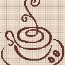 Оригинал схемы вышивки «кофе 5» (№339491)