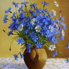 Схема вышивки «васильки»