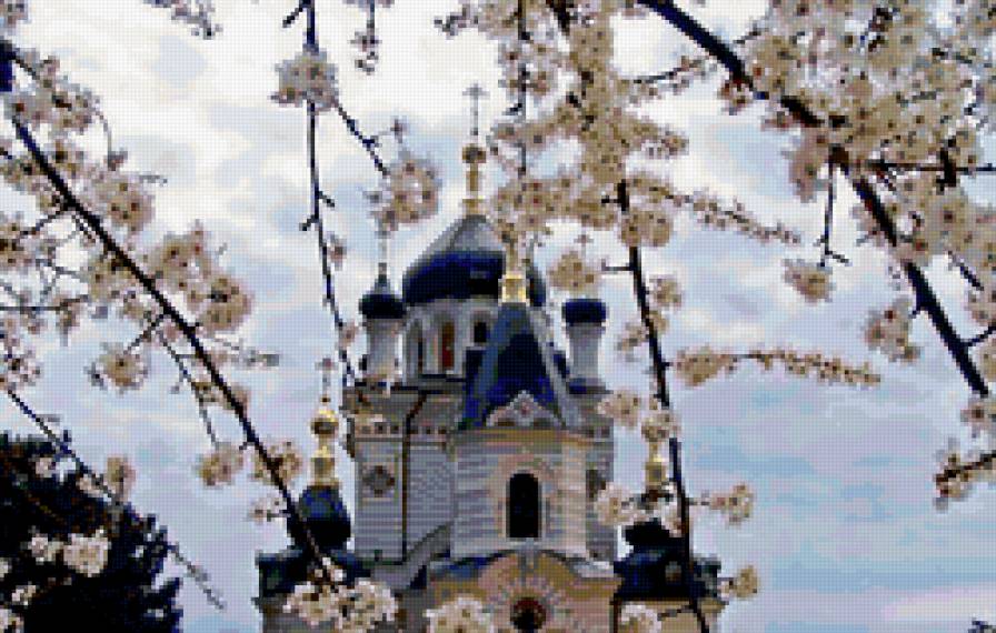 Весенний храм!! - храм. - предпросмотр