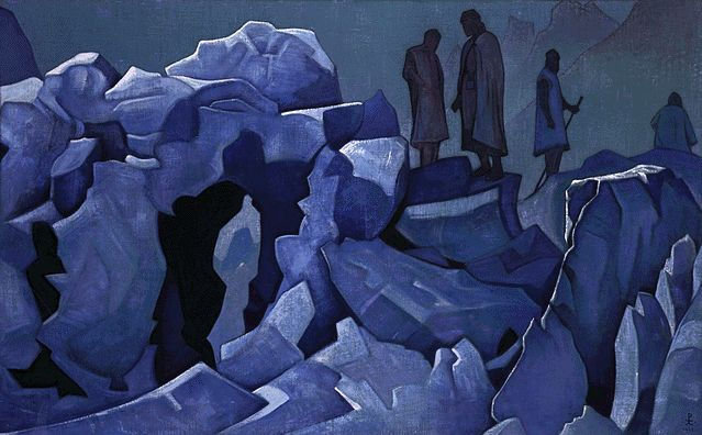 Рерих_Дозор Гималаев - живопись, картина, искусство - оригинал