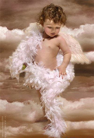 Ангелочек - дети, картина, ангелы - оригинал