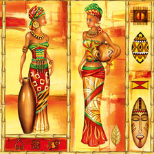 Схема вышивки «африканские мотивы»