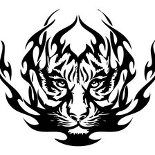 Схема вышивки «тигрик»