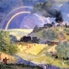 Схема вышивки «кустодиев. после грозы»