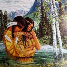 Схема вышивки «Индейская любовь»