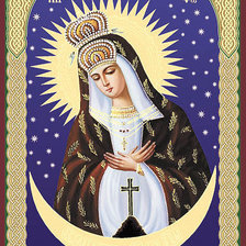 Оригинал схемы вышивки «Икона Пресвятой Богородицы Остробрамская (Виленская)» (№341722)