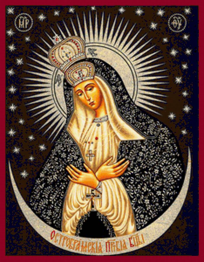 Икона Пресвятой Богородицы Остробрамская (Виленская) - икона пресвятой богородицы остробрамская (виленская) - предпросмотр